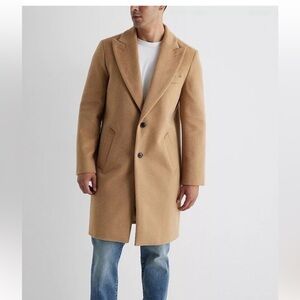 EXPRESS CAMEL WOOL BLEND
OVERCOAT COAT MEDIUM